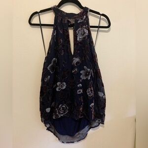 ASTR Revolve‎ Velvet Halter Top